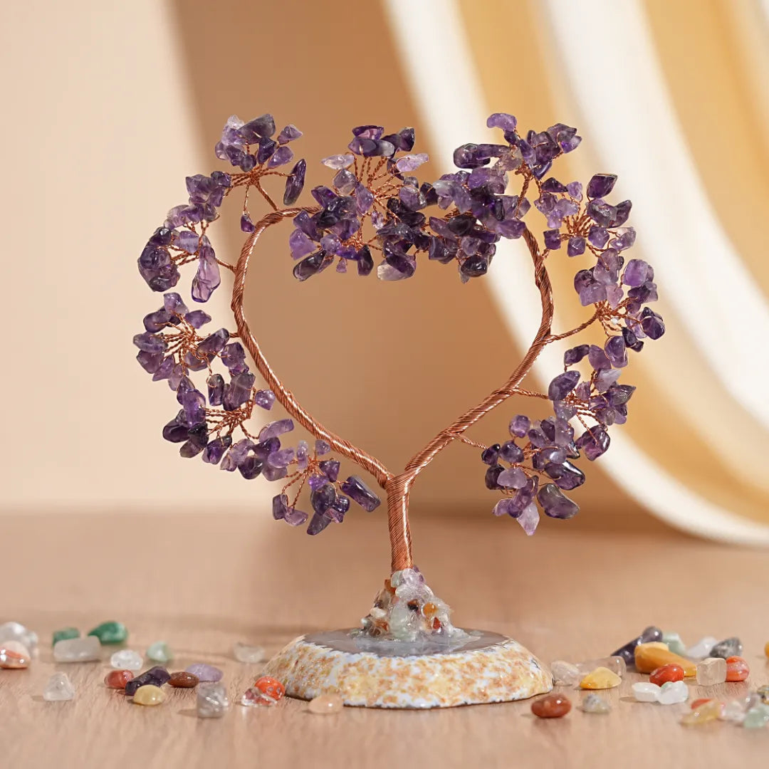 Sérénité Amoureuse - Arbre de Vie en Pierres Naturelles