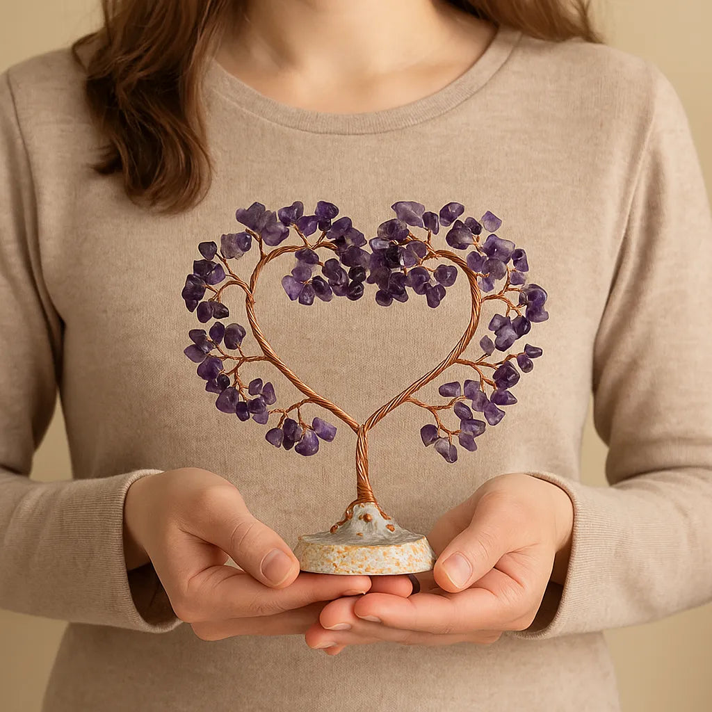 Sérénité Amoureuse - Arbre de Vie en Pierres Naturelles