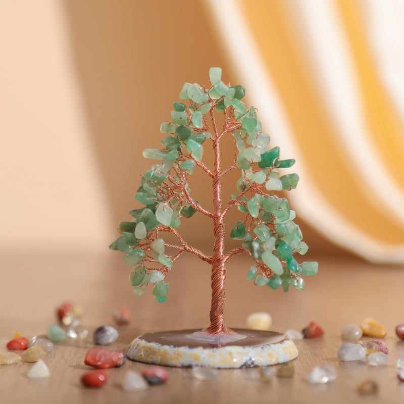Sérénité - Arbre de Vie en Forme de Sapin Aventurine