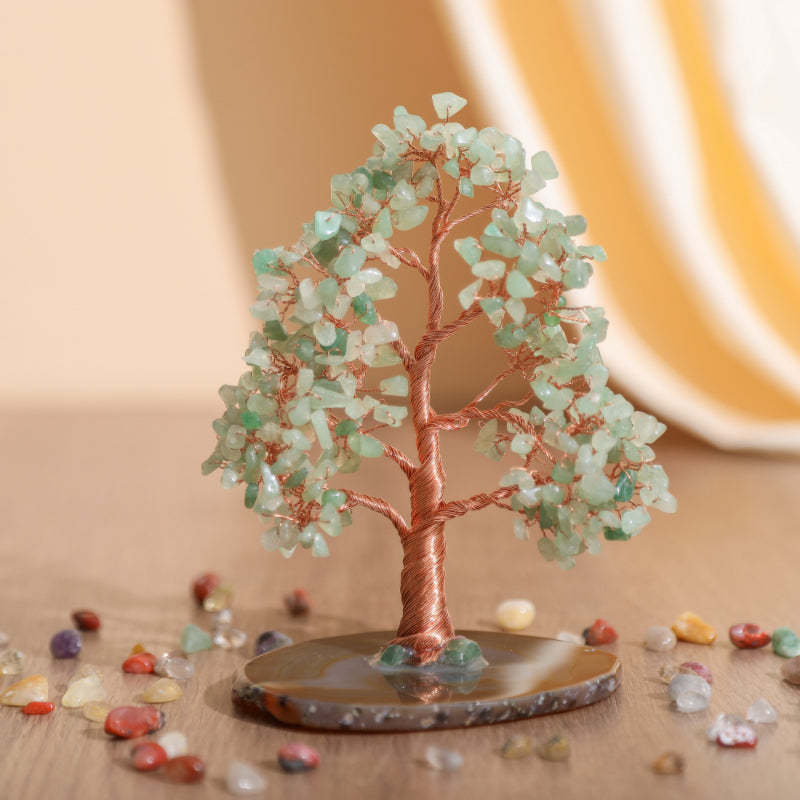 Sérénité - Arbre de Vie en Forme de Sapin Aventurine