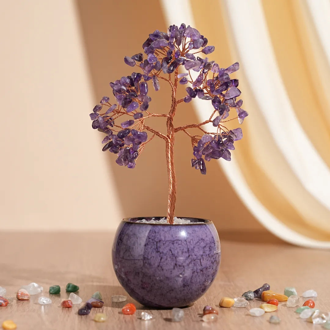 Sérénité et Équilibre - Arbre de Vie en Pierres Naturelles