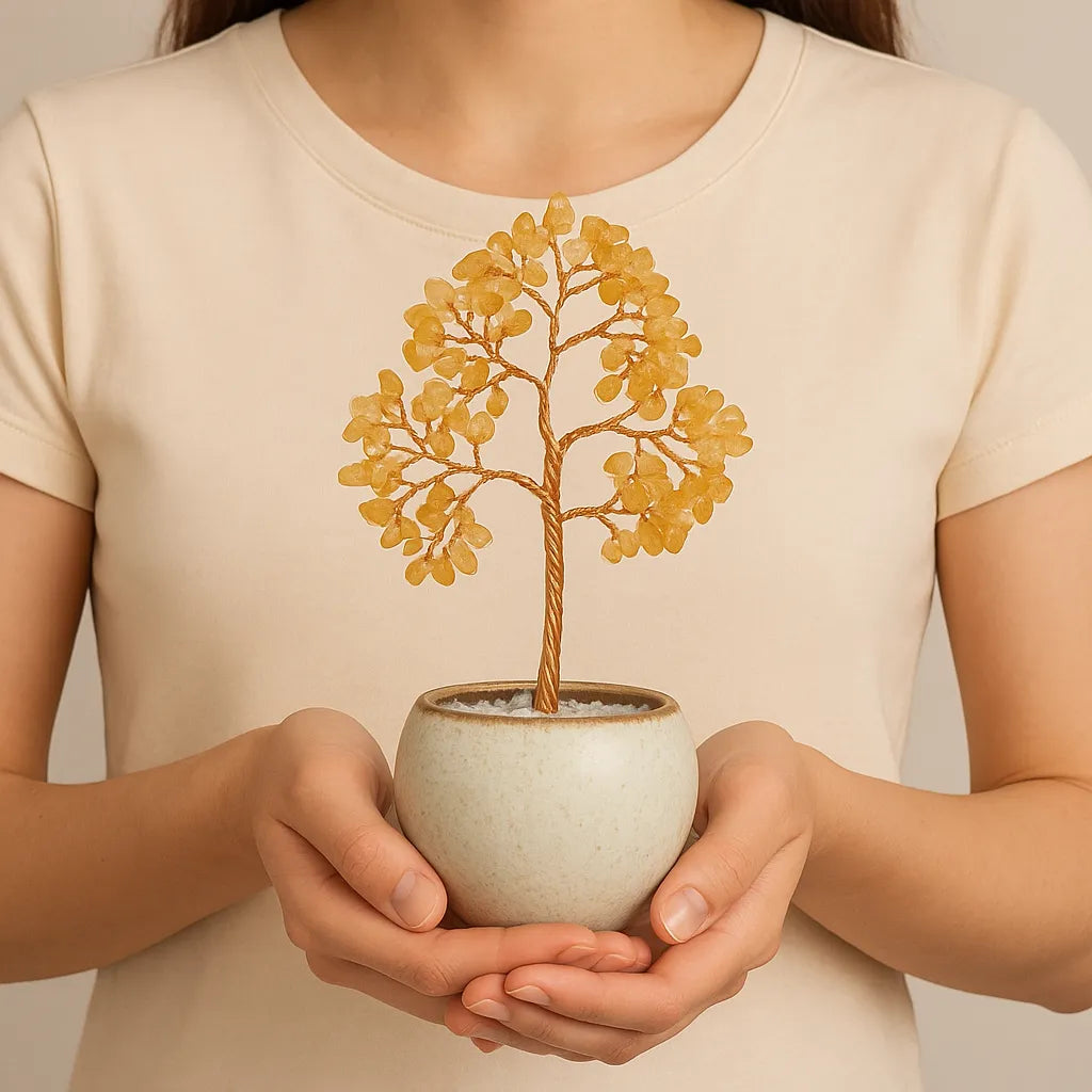 Sérénité et Équilibre - Arbre de Vie en Pierres Naturelles