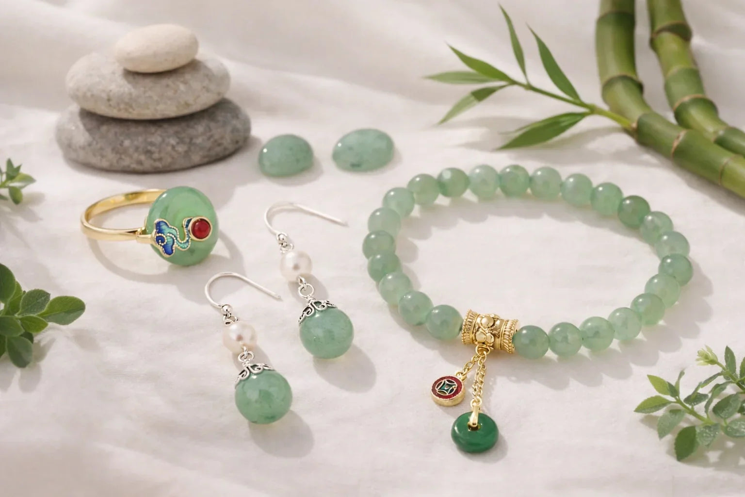 Bijoux en Aventurine verte : Élégance et Énergie