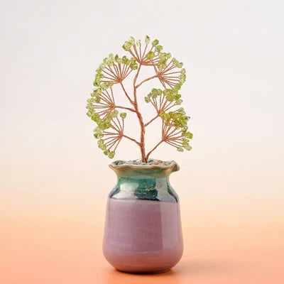 Éclat Lumineux - Arbre de Vie en Pierres Naturelles