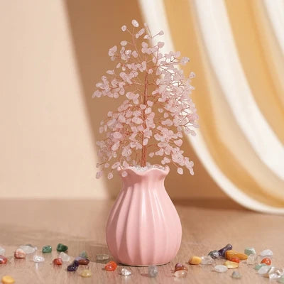Luminous Balance - Tree of Life in Natural Stones