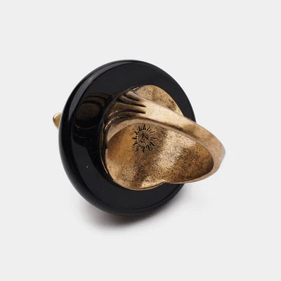 Bague Agate Noire "Reine Noire"