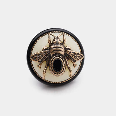 Bague Agate Noire "Reine Noire"
