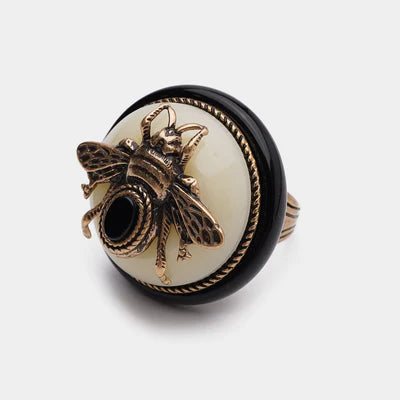 Bague Agate Noire "Reine Noire"