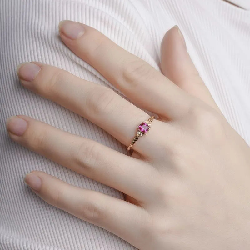 Kornelienring "Perfekte Harmonie" Vergoldet Silber