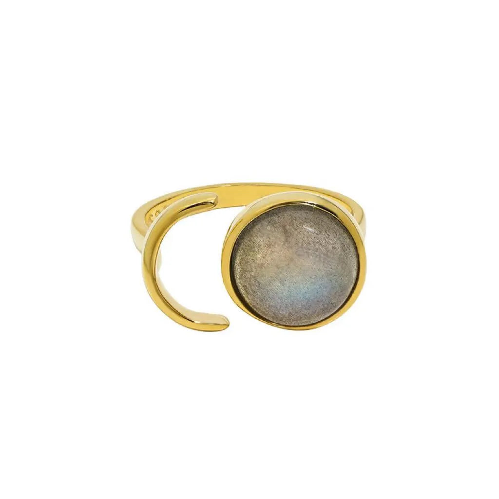 Labradorit Ring "Aura Lunaire" Silber