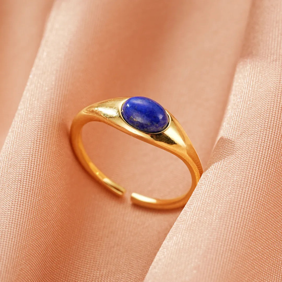 Anello in Lapislazzuli "Astro dei Misteri" Argento