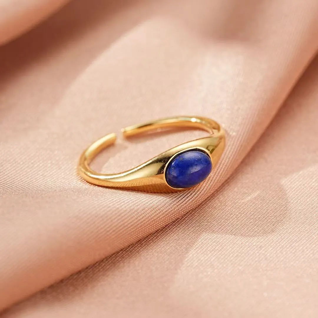 Anello in Lapislazzuli "Astro dei Misteri" Argento