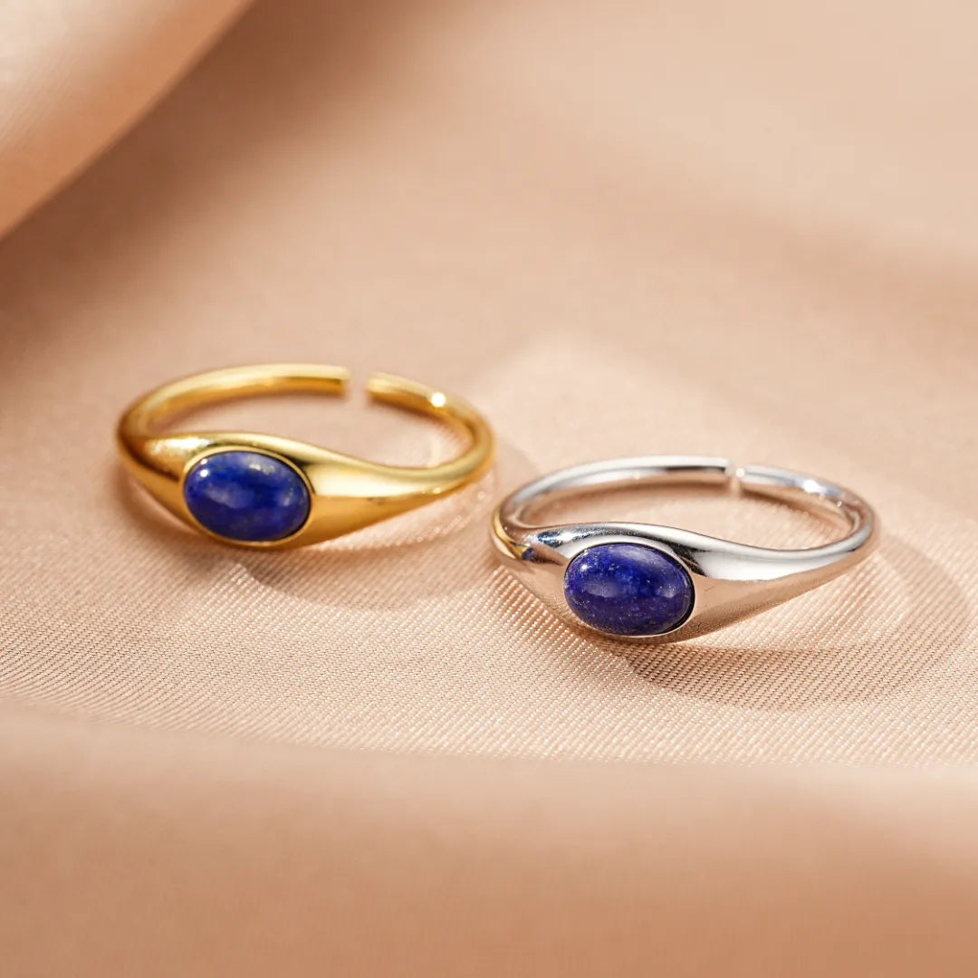 Anello in Lapislazzuli "Astro dei Misteri" Argento