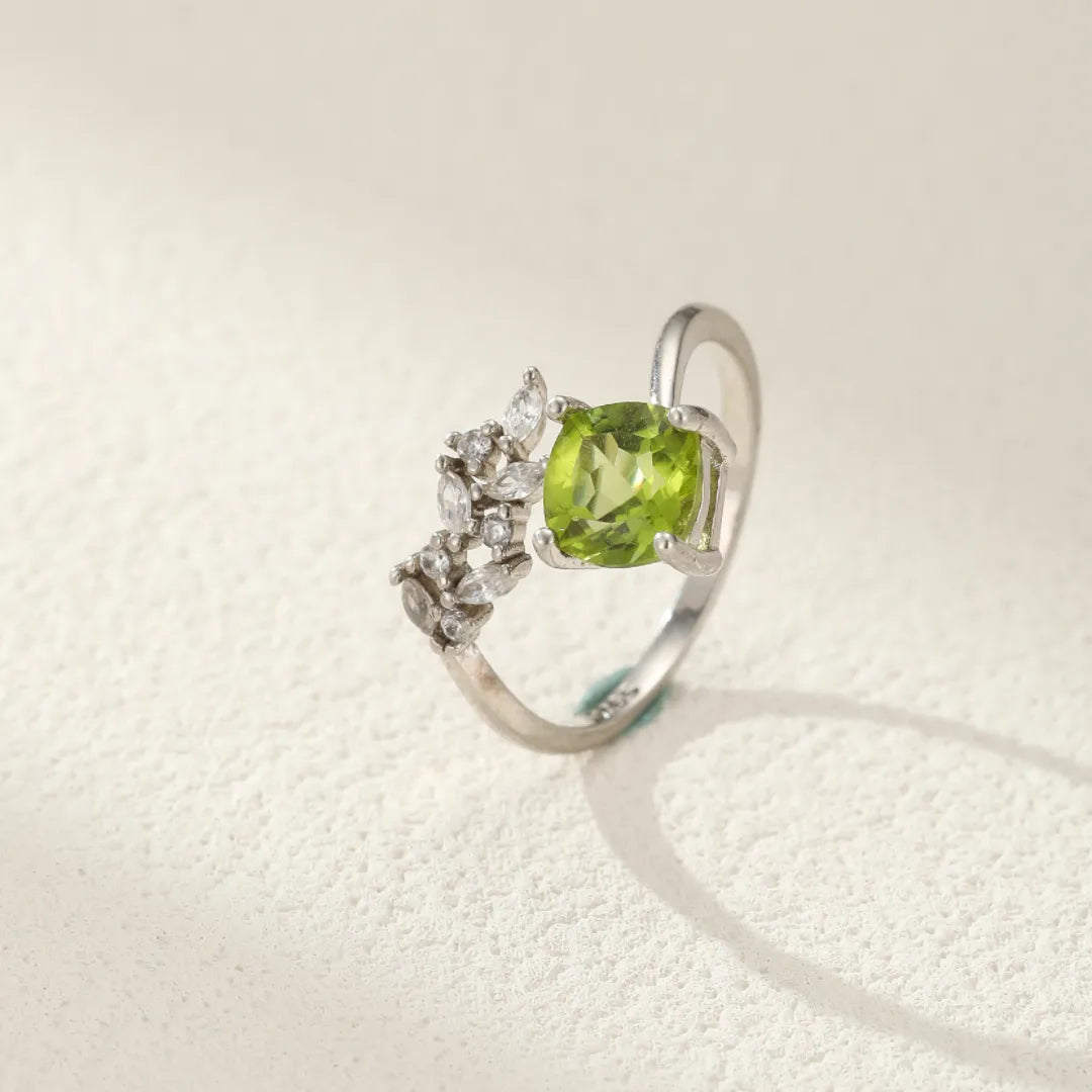Peridotring "Innere Natur" Silber