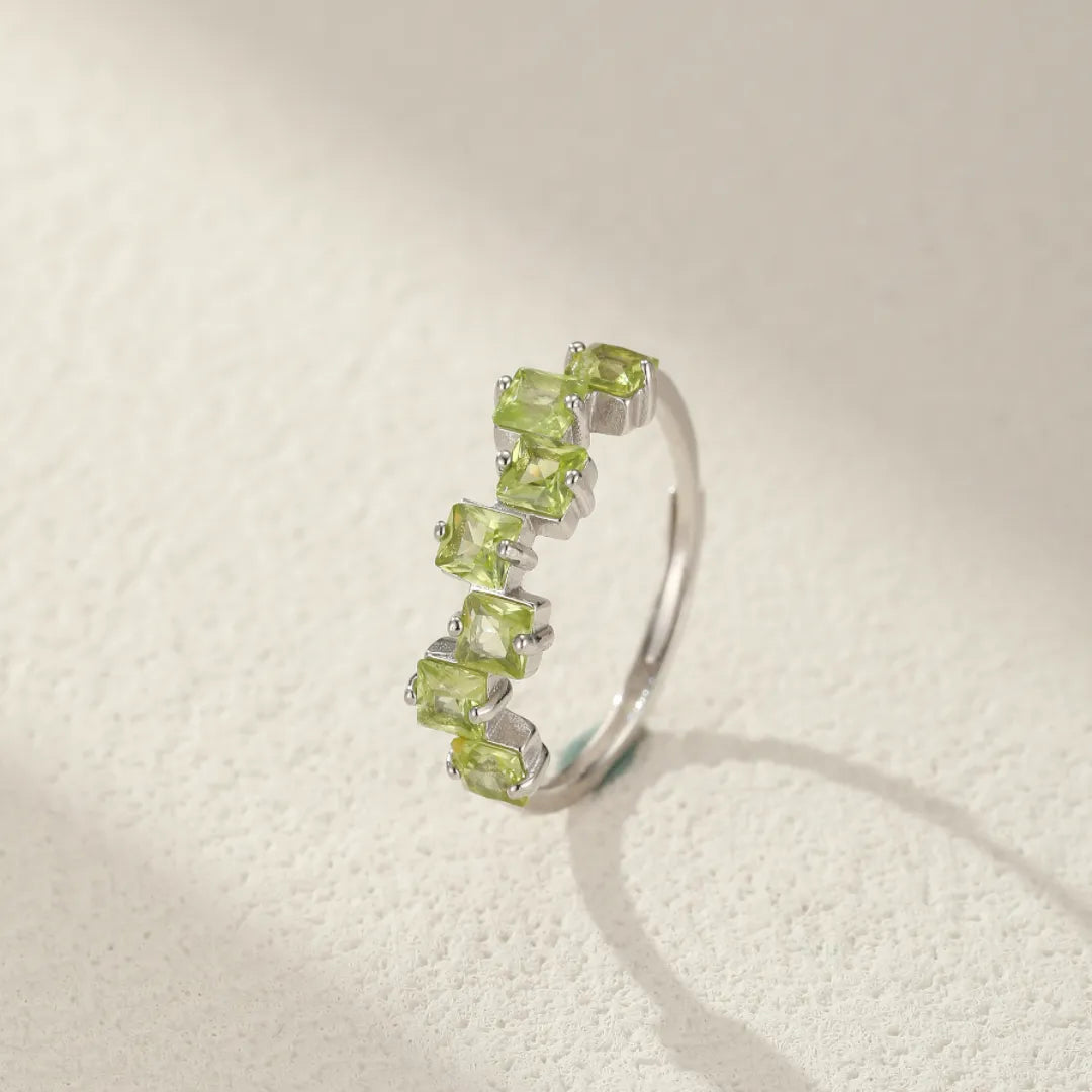 Peridotring "Elegante Grün" Silber