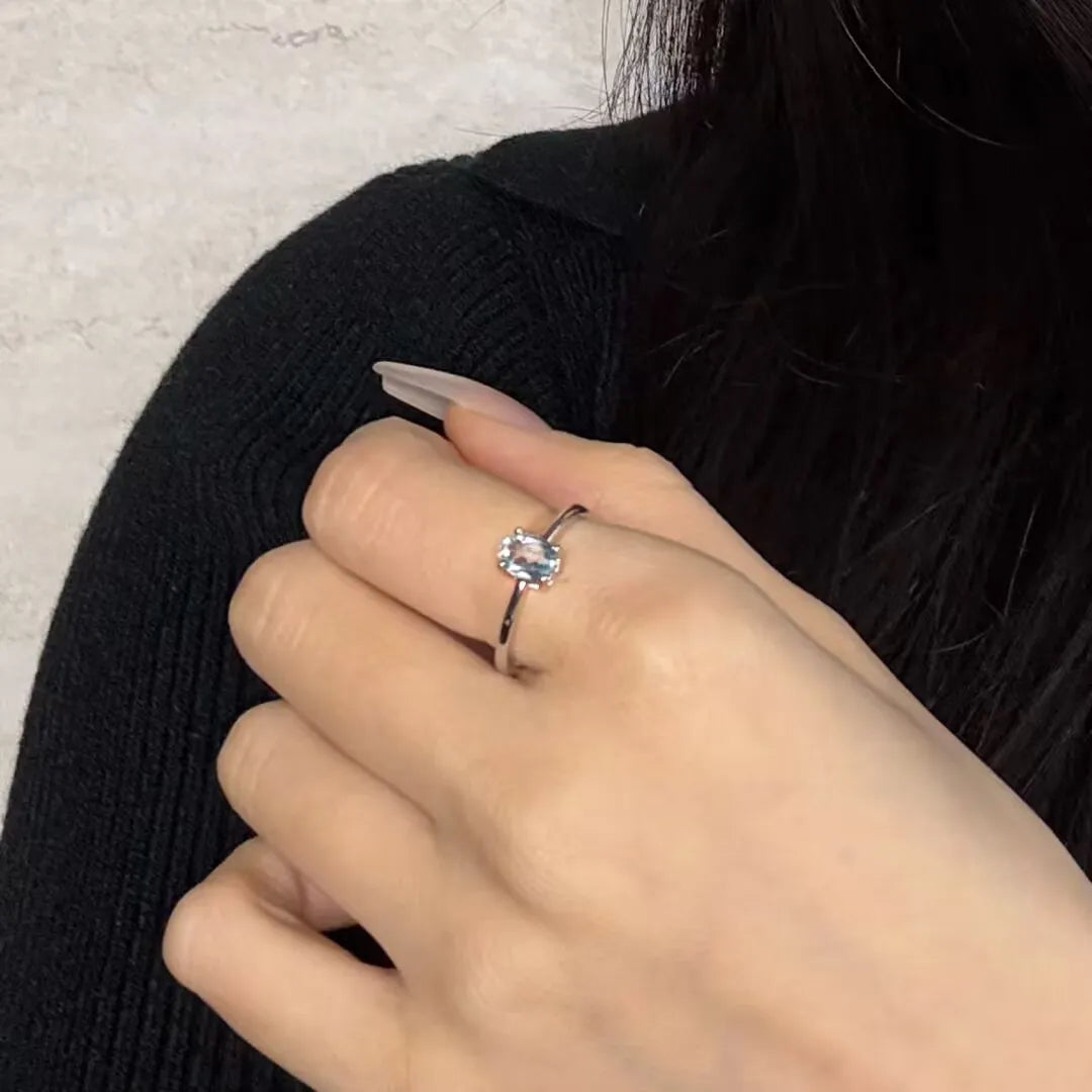 Topasring "Reine der Eleganz" Silber