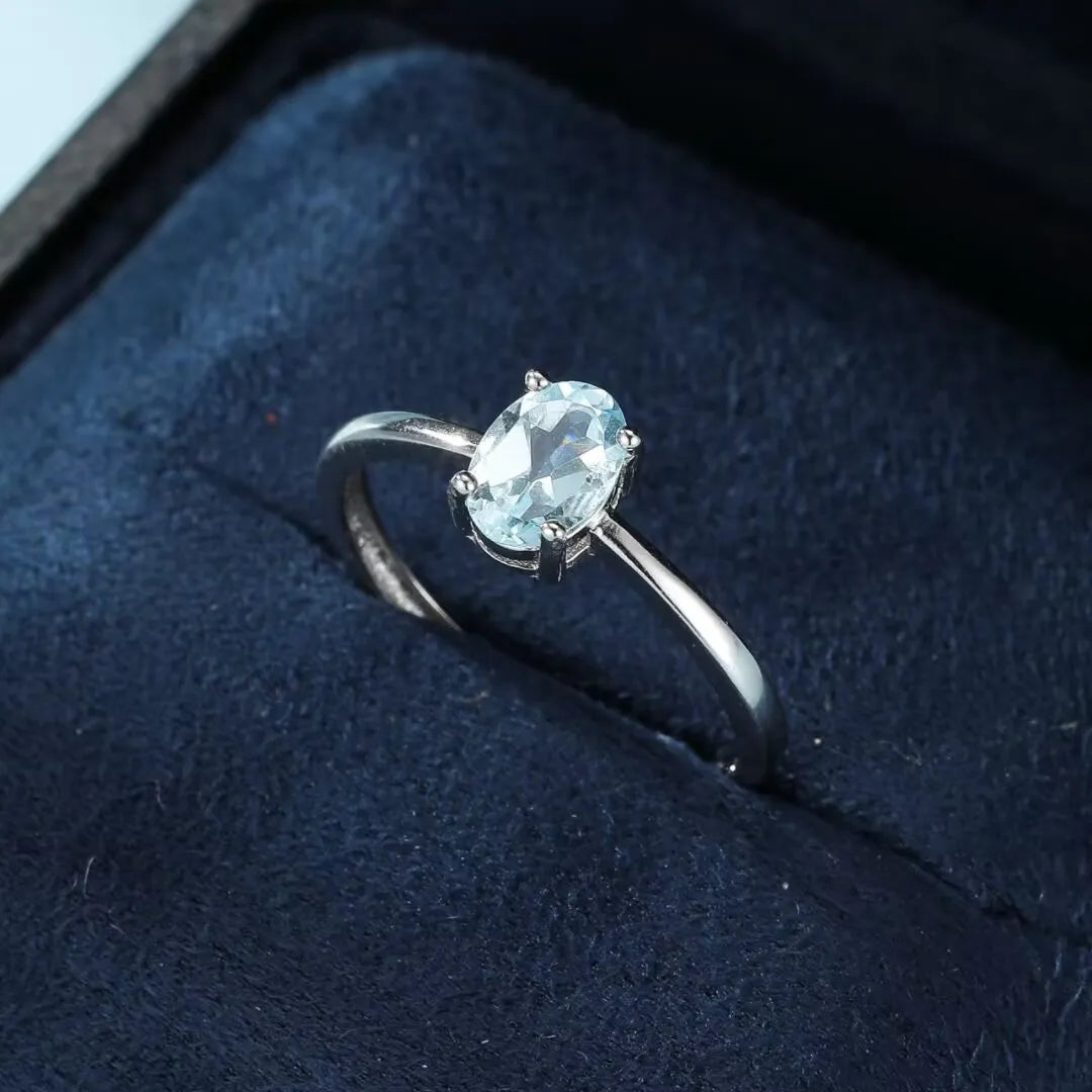Topasring "Reine der Eleganz" Silber