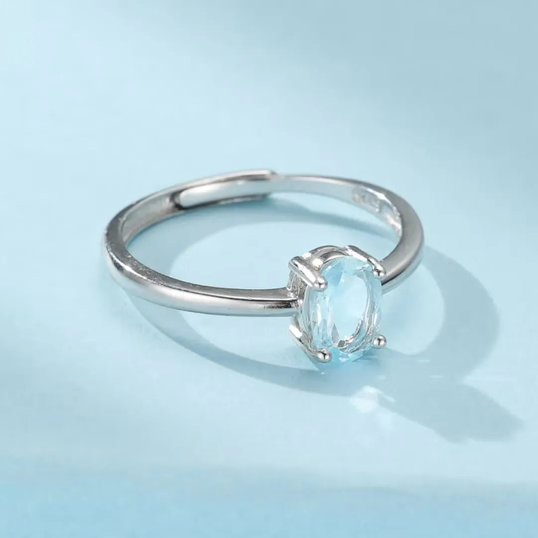 Topasring "Reine der Eleganz" Silber