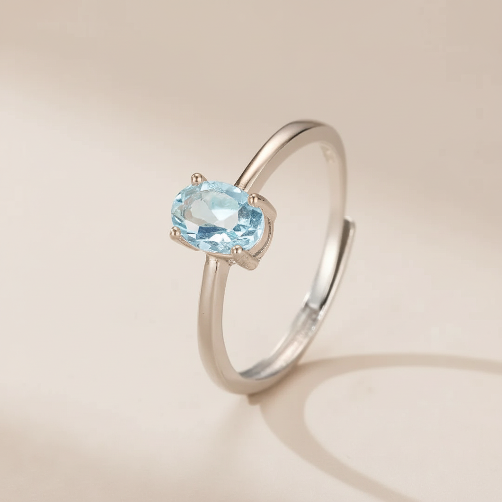 Topasring "Reine der Eleganz" Silber