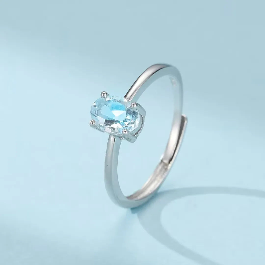 Topasring "Reine der Eleganz" Silber