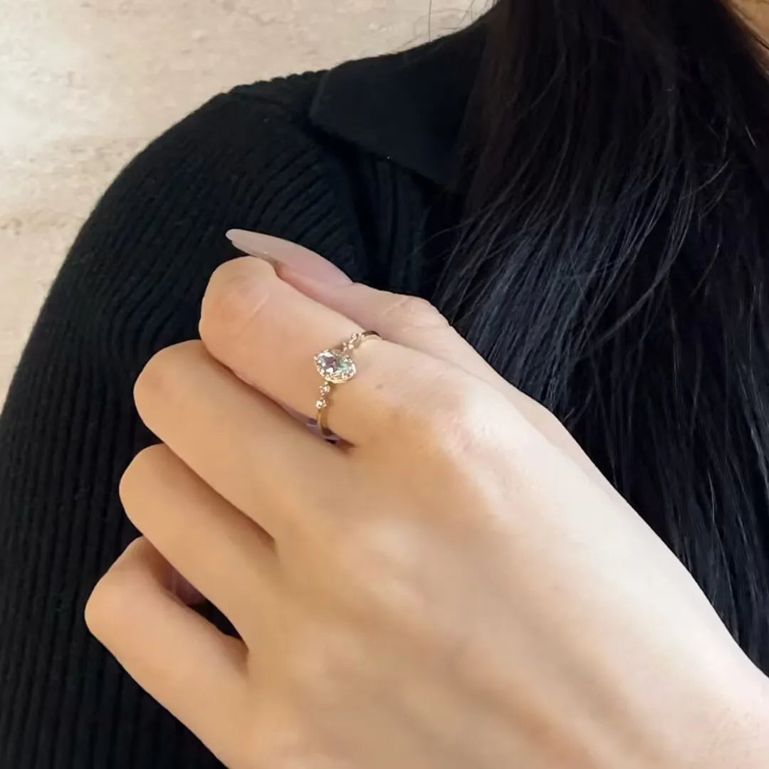 Topas-Ring "Bläulicher Glanz" Silber