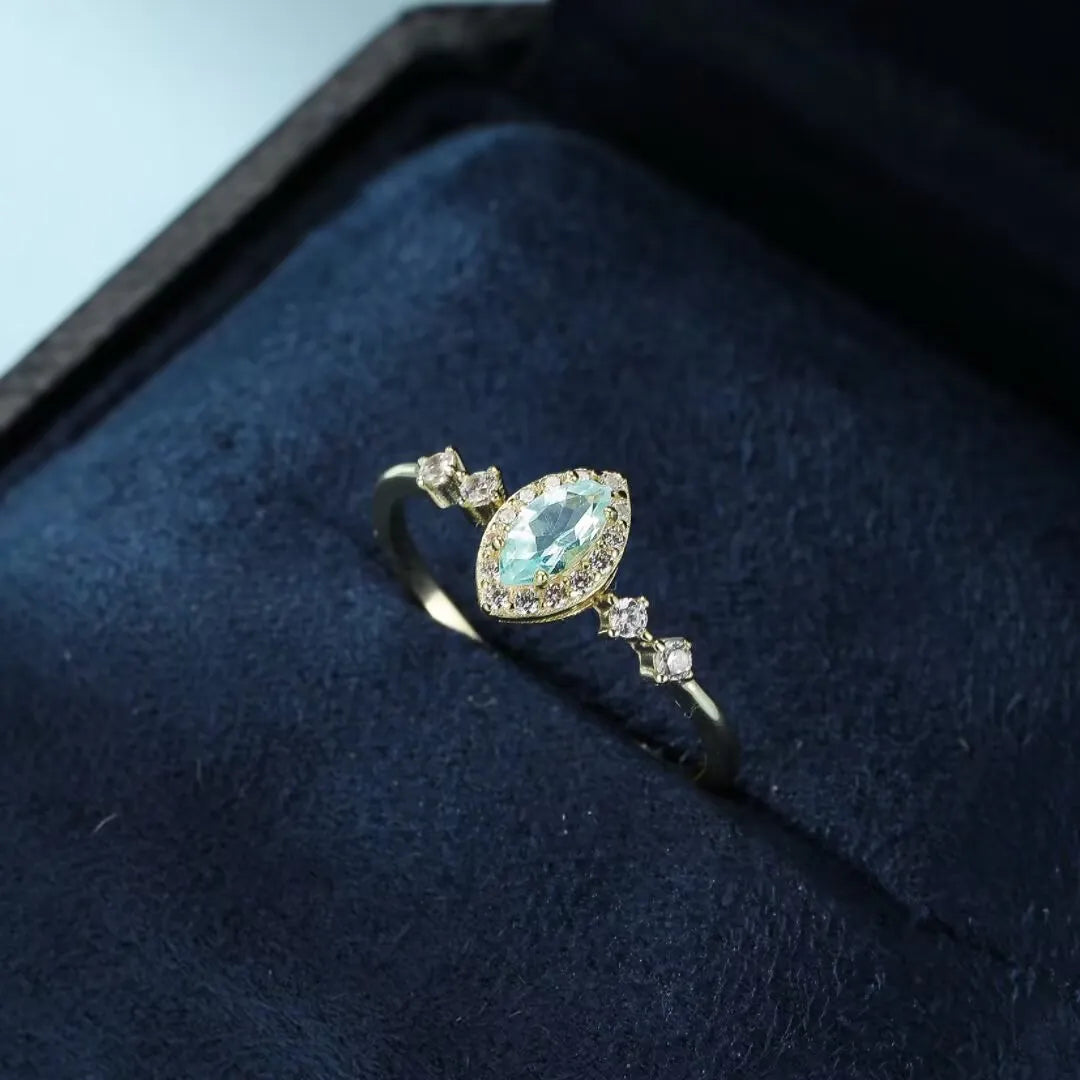 Topas-Ring "Bläulicher Glanz" Silber