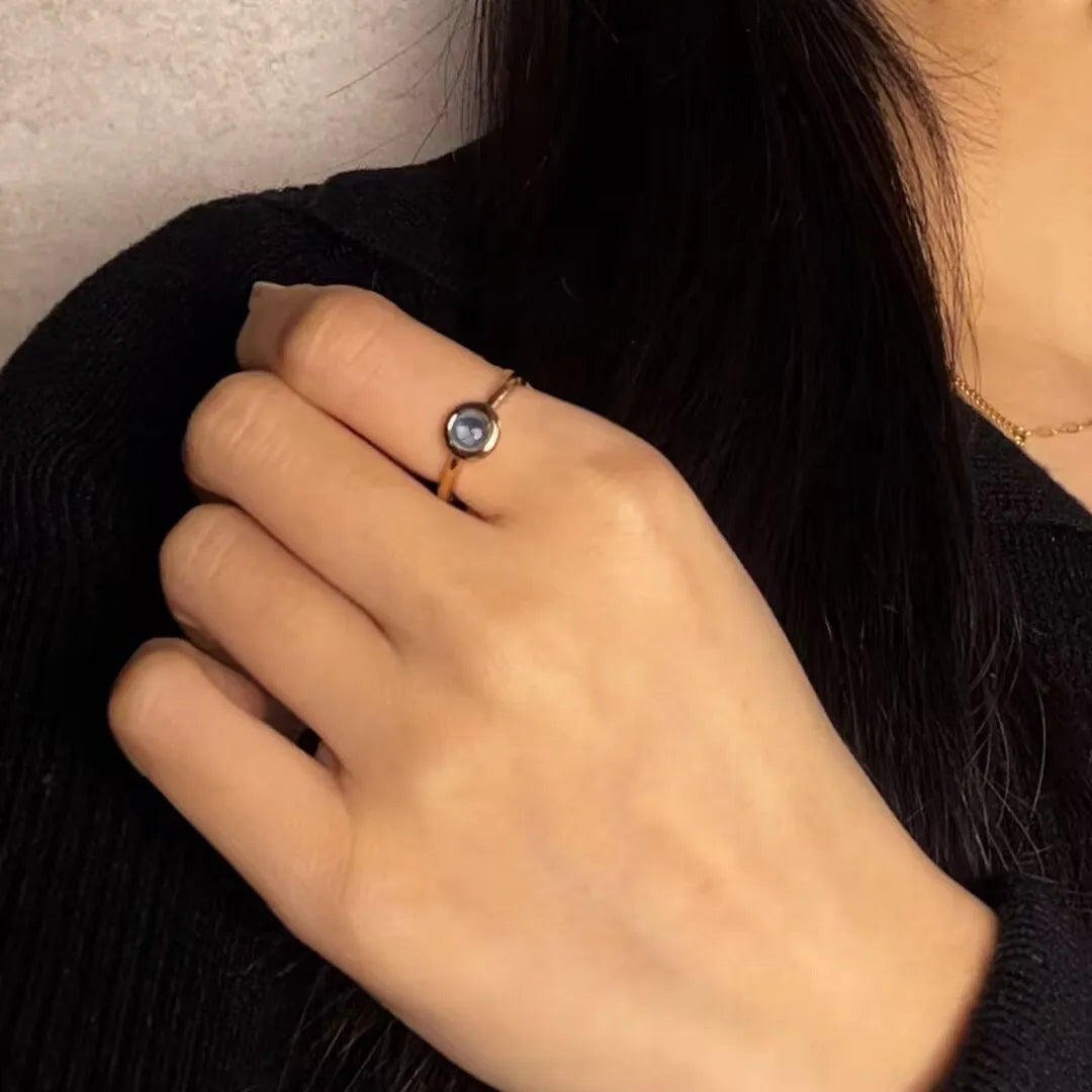 Topaz Ring "Dawn's Radiance" Gold-Plated Silver