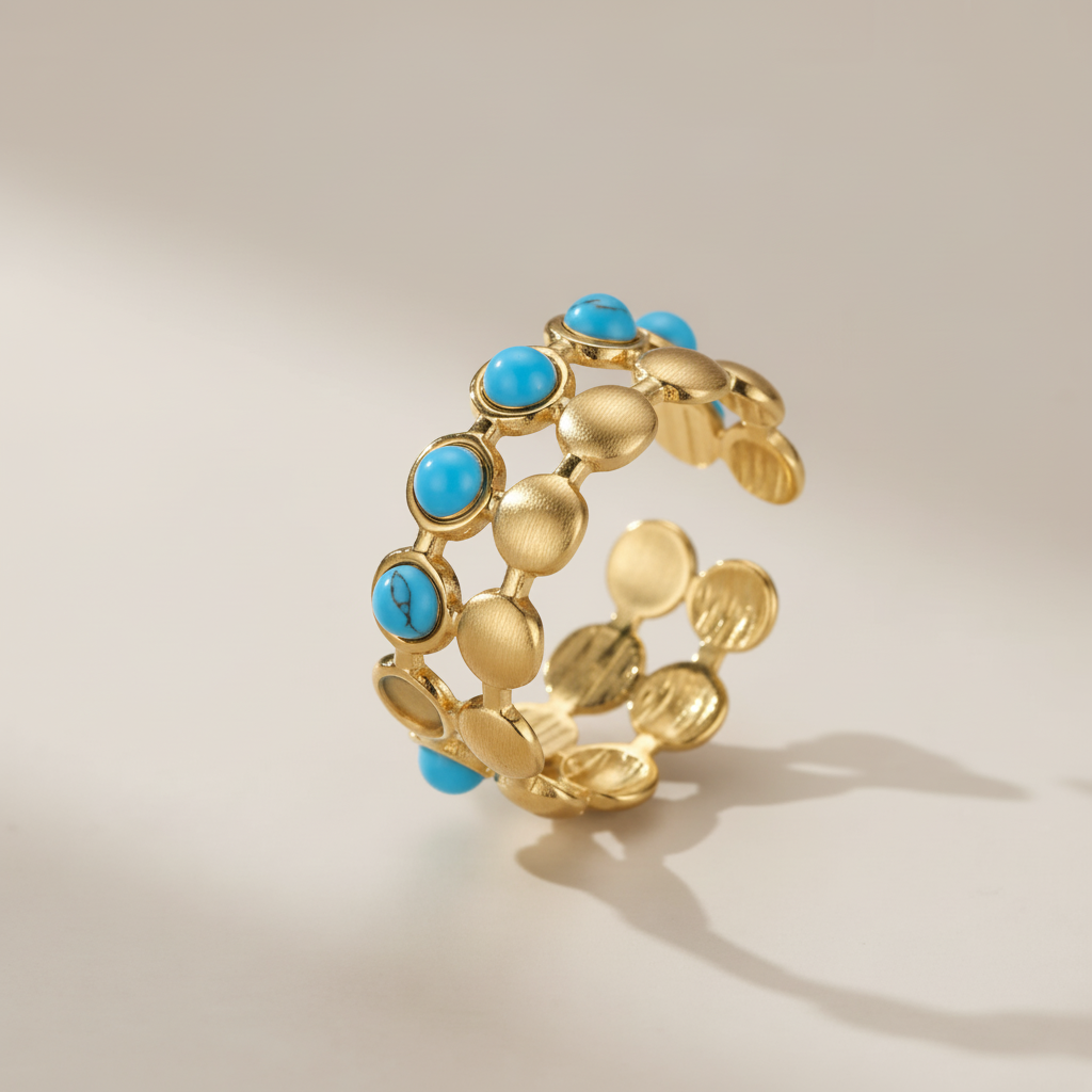 Anillo Turquesa "Charme Azur"