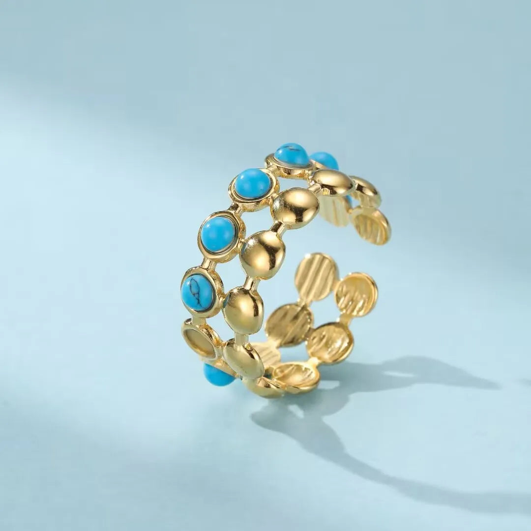 Anillo Turquesa "Charme Azur"
