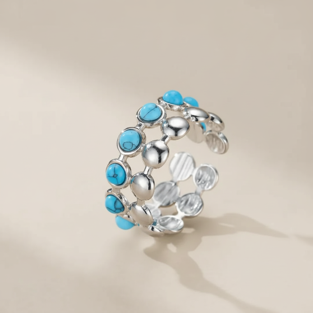 Anillo Turquesa "Charme Azur"