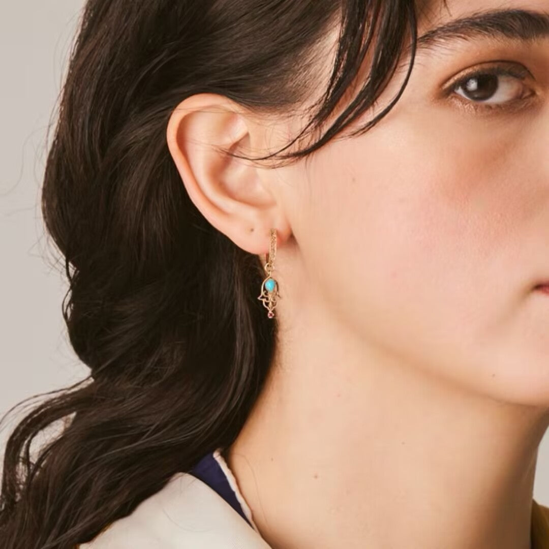 Orecchini Turchesi “Aura Ancestrale” Argento Dorato Oro