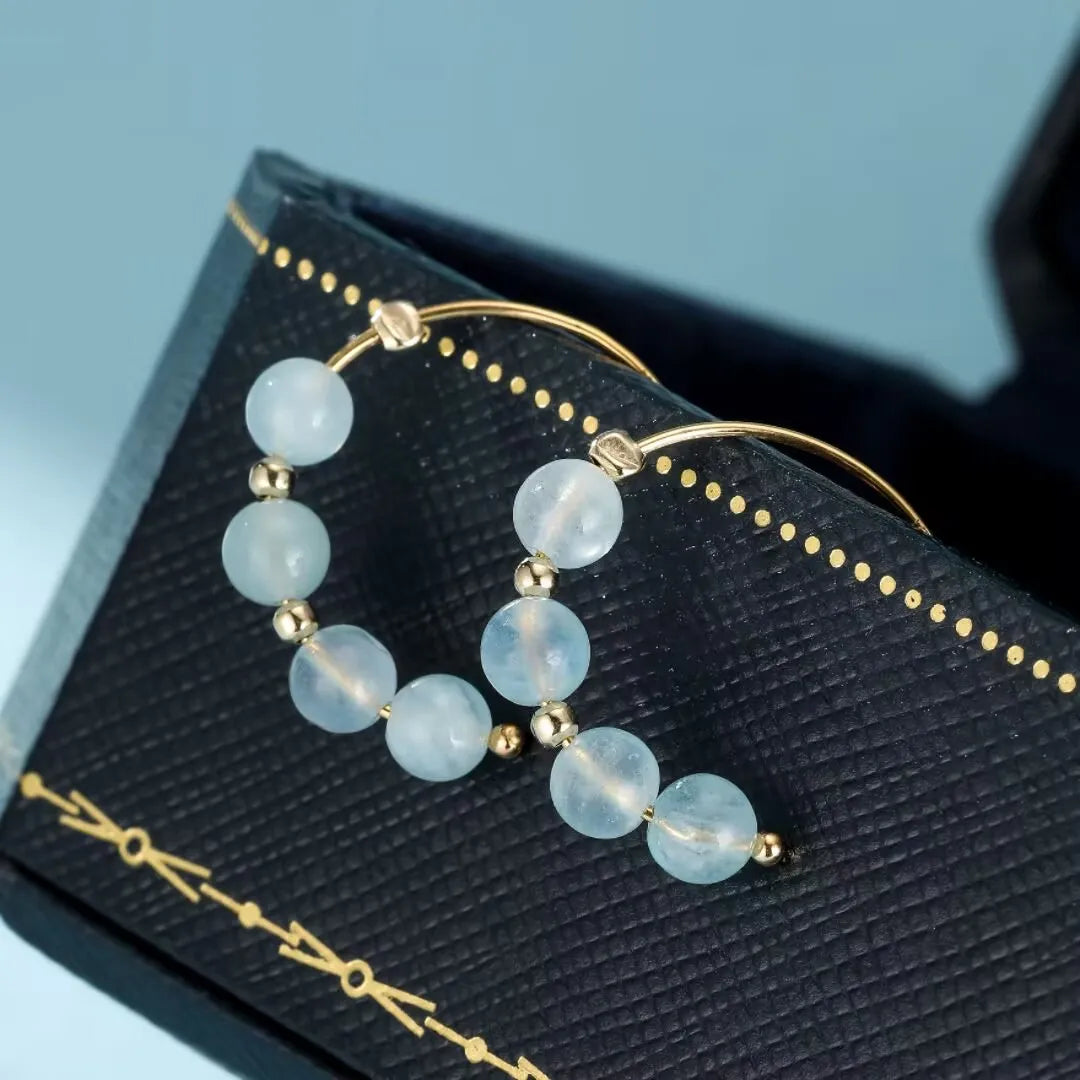 Orecchini Acquamarina "Bruma Celeste"