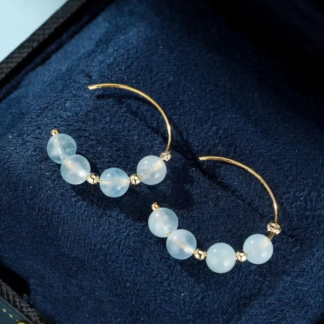 Orecchini Acquamarina "Bruma Celeste"