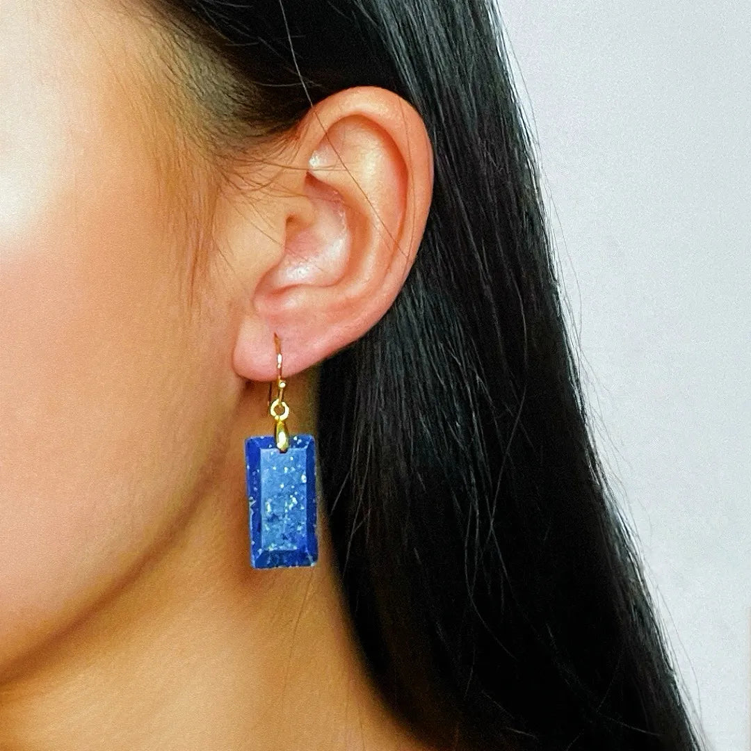 Pendientes de Lapislázuli "Claridad Azul"