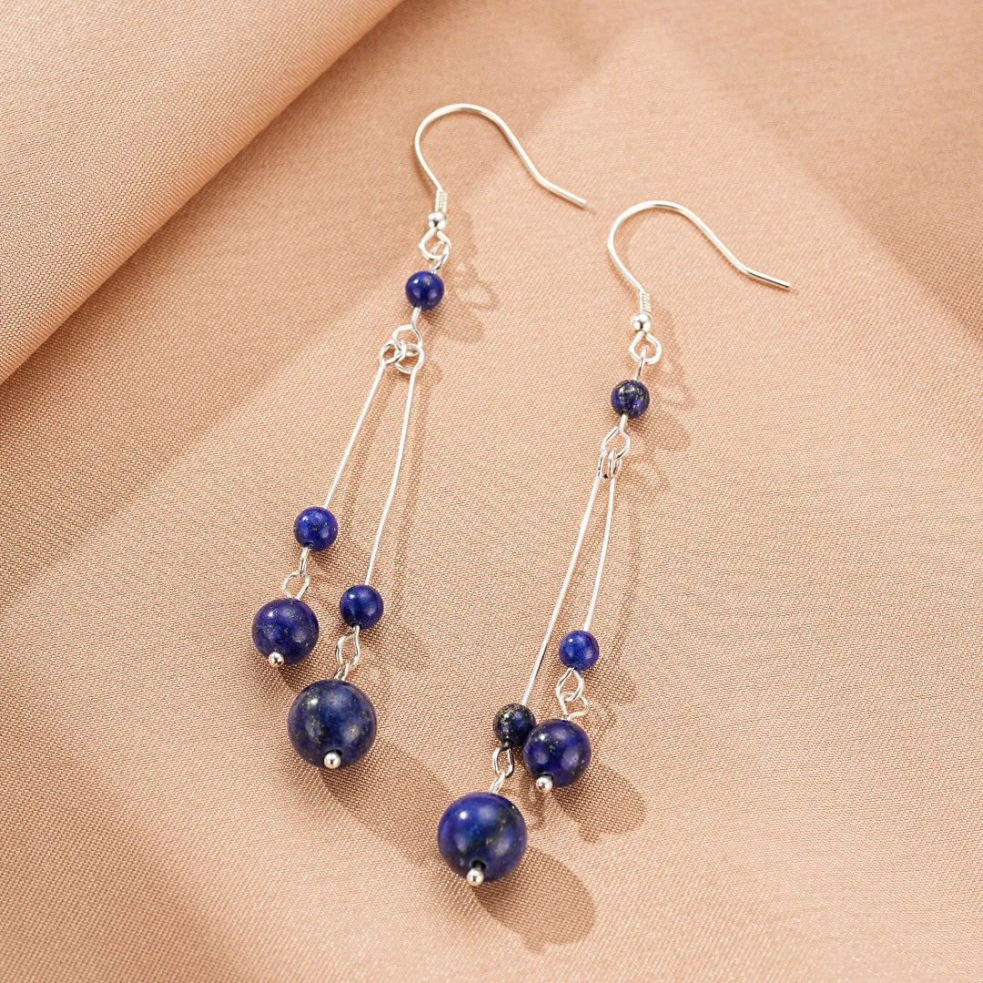 Ohrringe Lapislazuli "Kosmische Harmonie" Silber