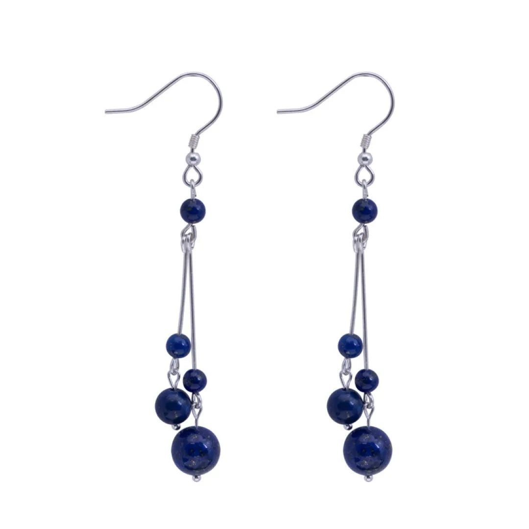 Ohrringe Lapislazuli "Kosmische Harmonie" Silber