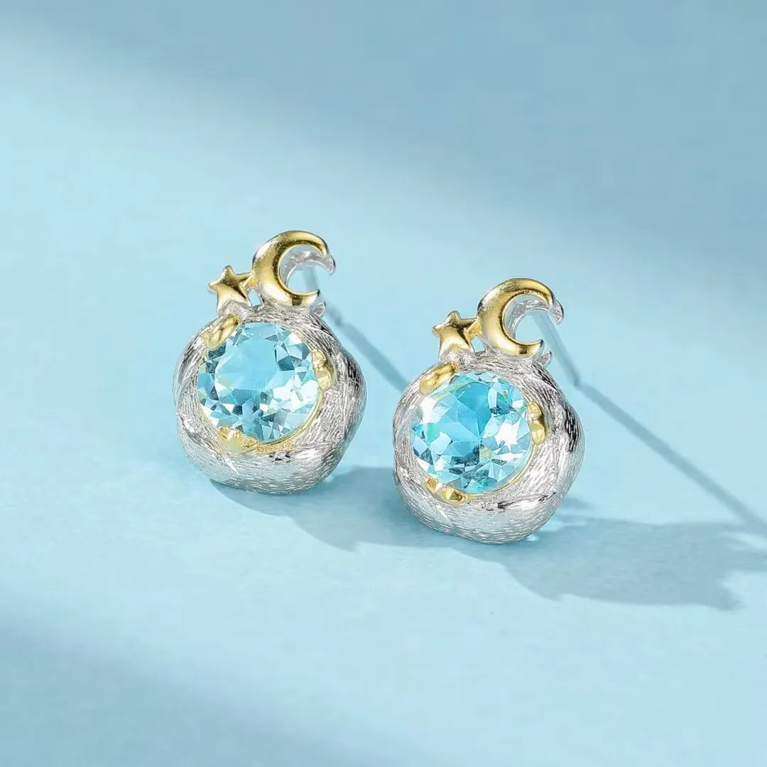 Topas-Ohrringe "Himmlischer Charme" Silber