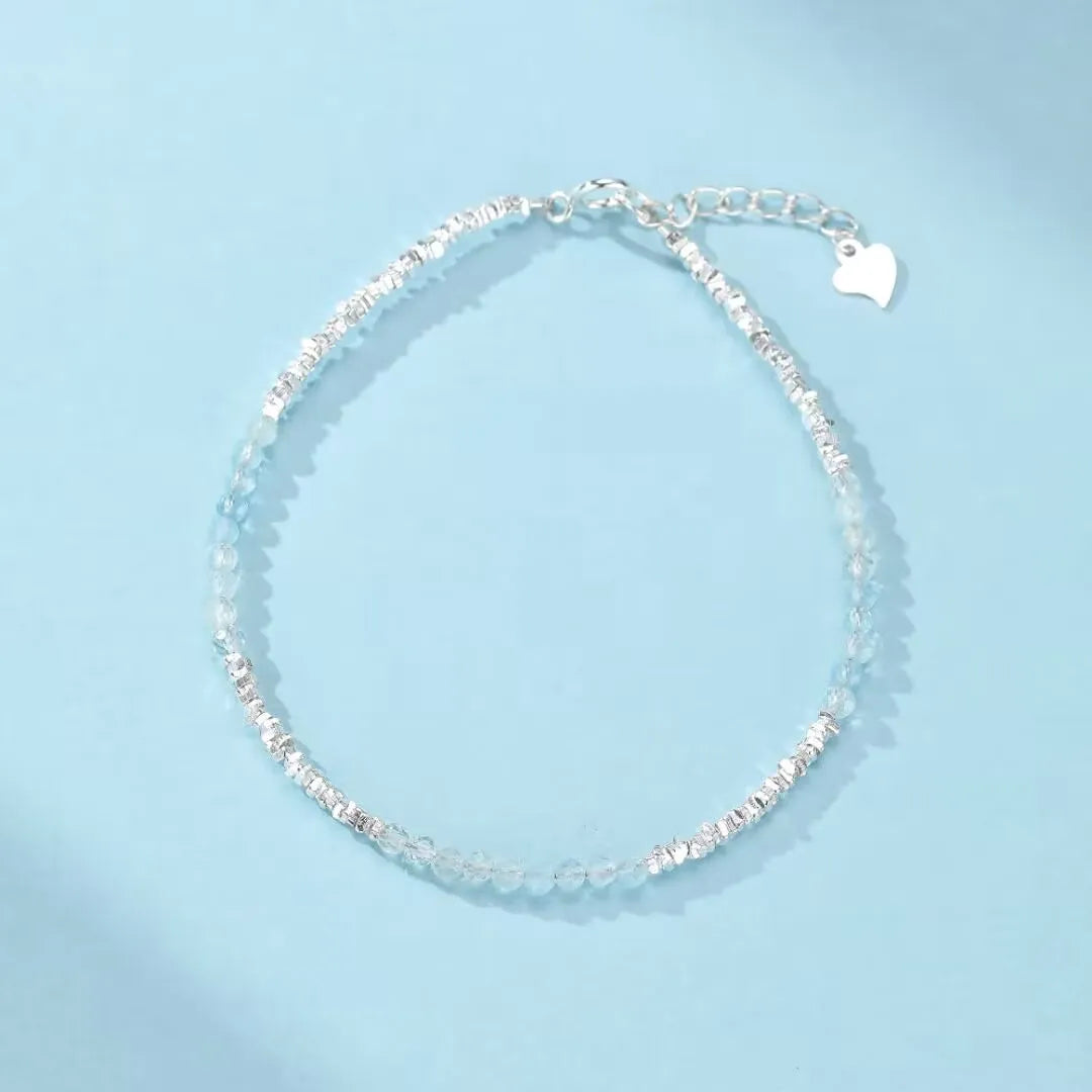 Bracciale Acquamarina "Murmure Douce" Argento