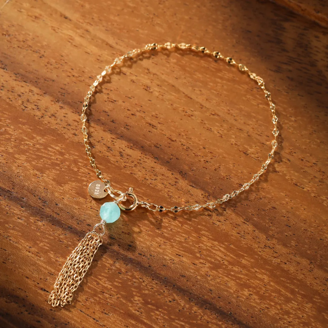 Pulsera Amazonita Lapislázuli o Peridoto "Energía Única" Plata