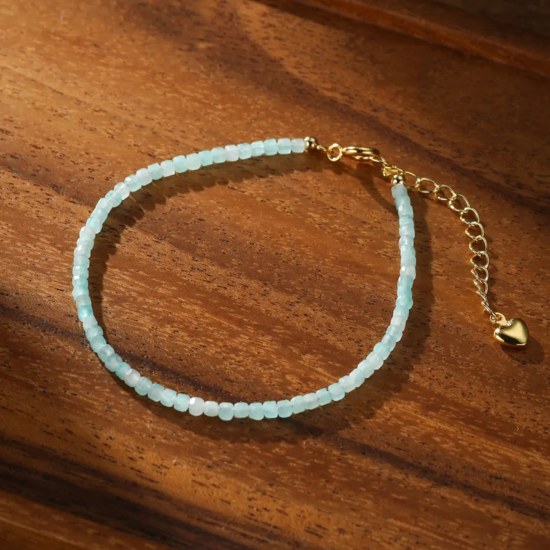 Pulsera Amazonita "Reflejos Celestiales"