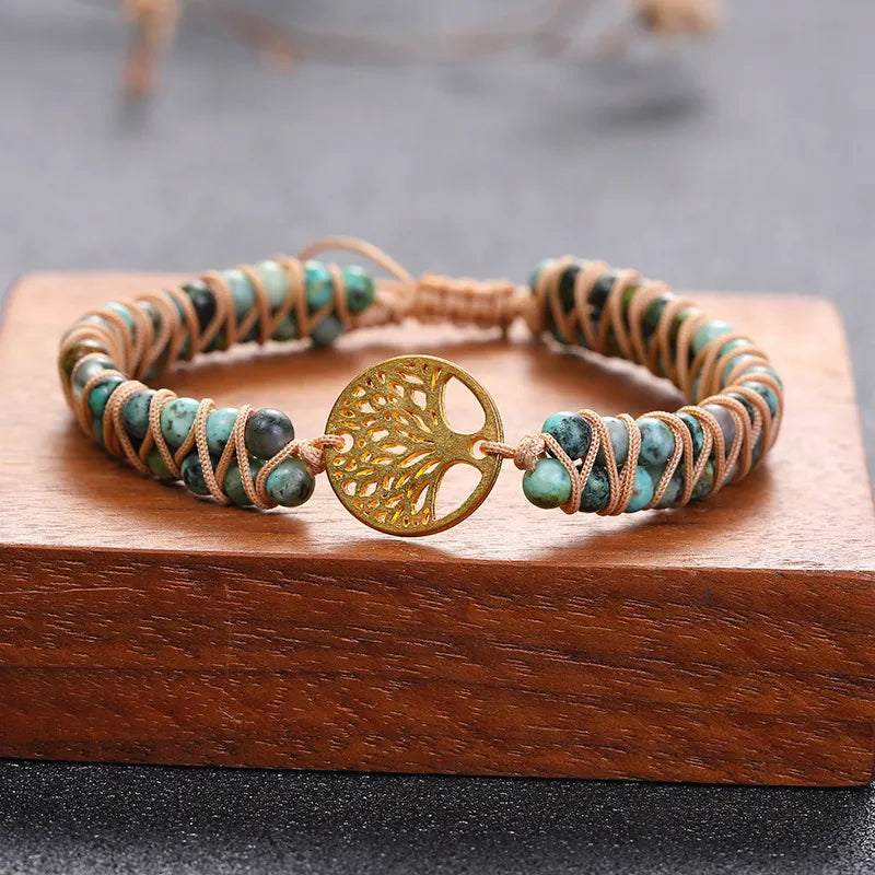 Bracelet Arbre de Vie Jaspe "Racines de Bonheur"