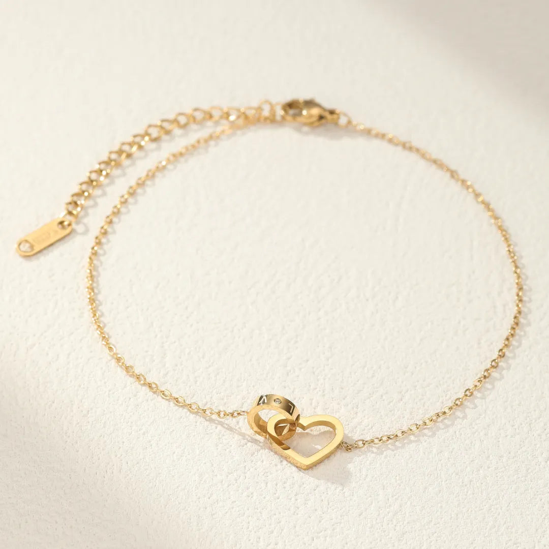 Anklet Heart "Strong Love"