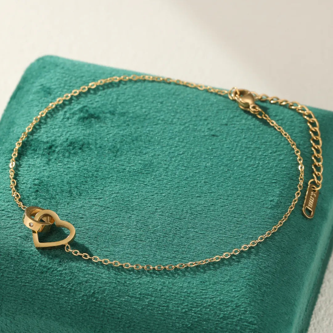 Anklet Heart "Strong Love"