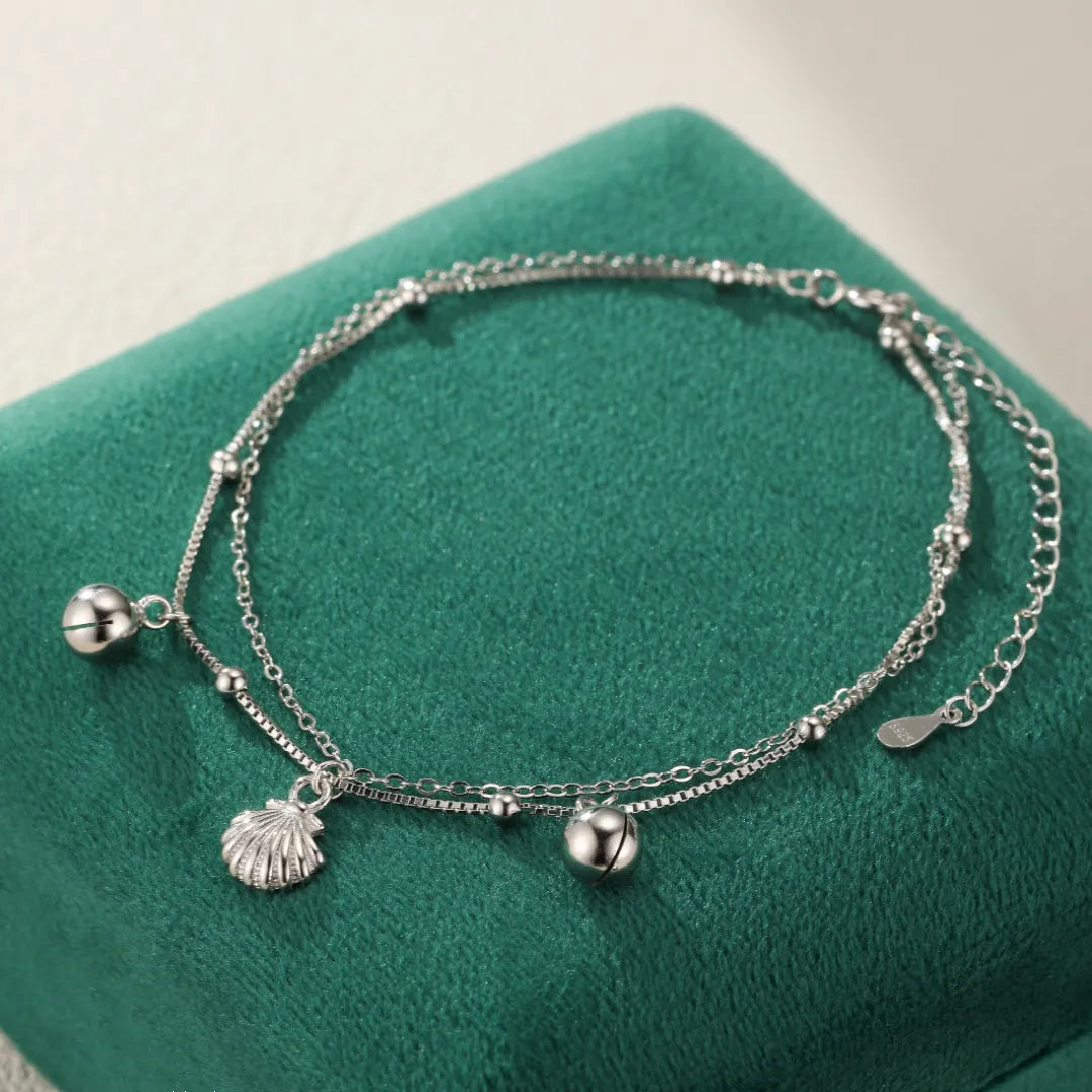 Anklet Shell "Marine Essence" Silver