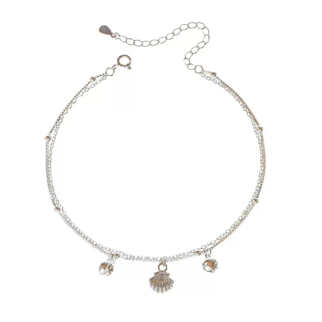 Anklet Shell "Marine Essence" Silver