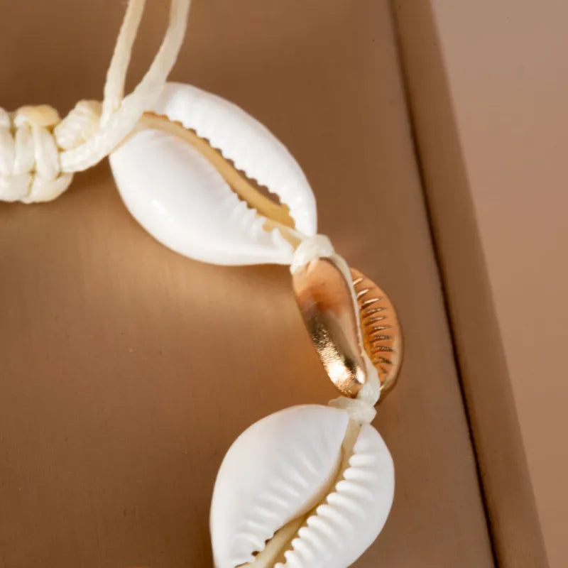 Bracelet de Cheville Coquillage "Protection Maritime"