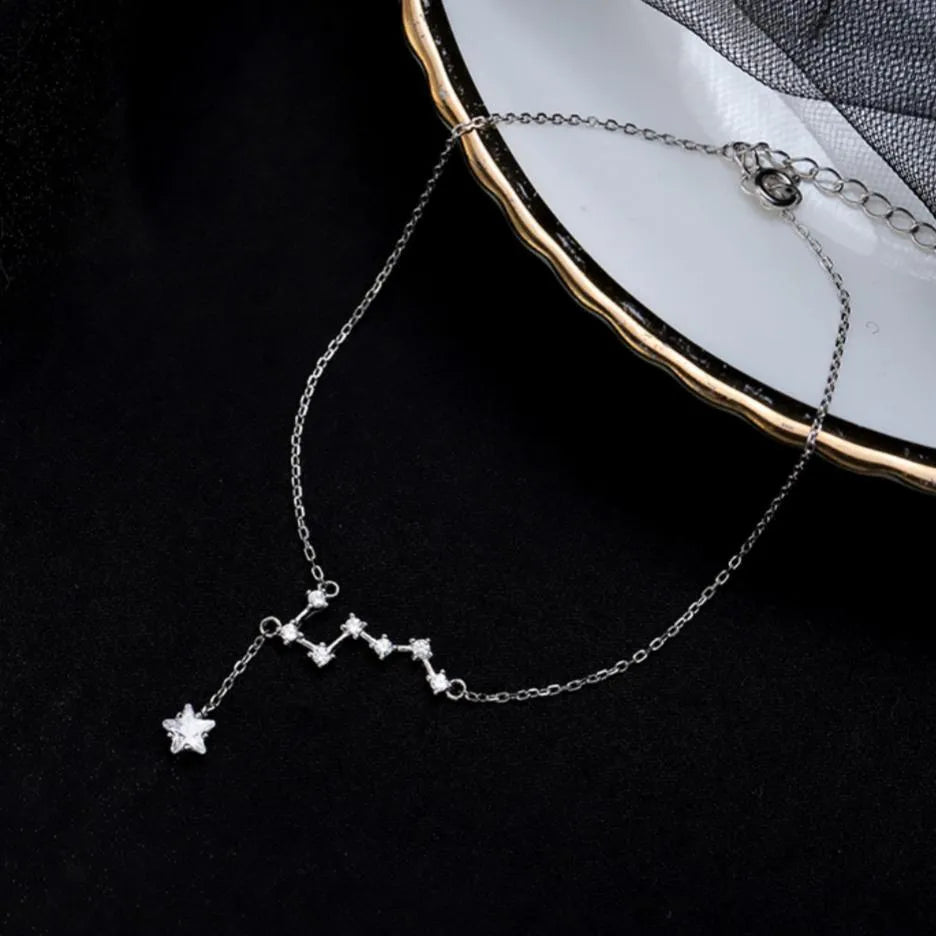 Cavigliera "Stella Notturna" Argento