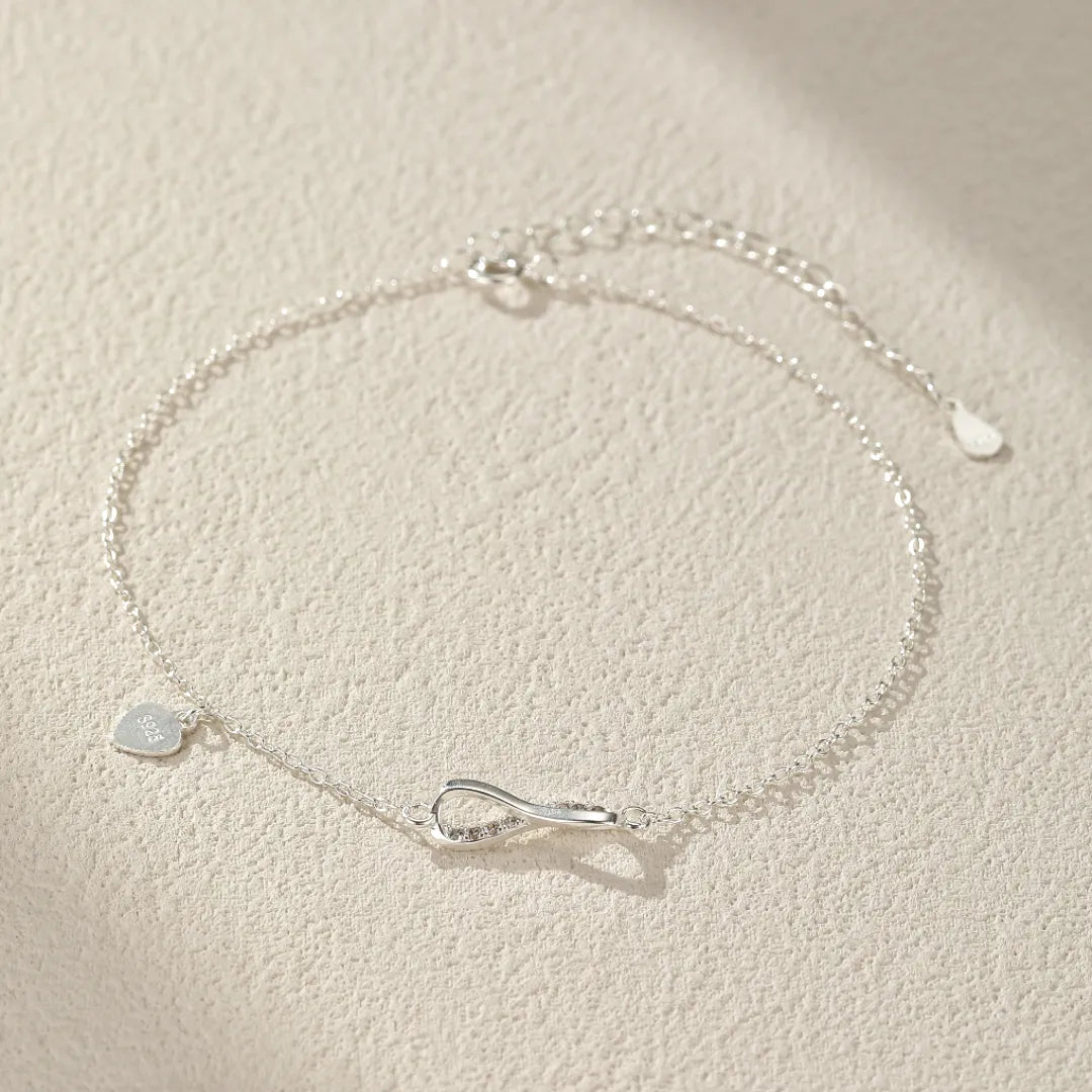 Anklet Infinity "Eternal Love" Silver