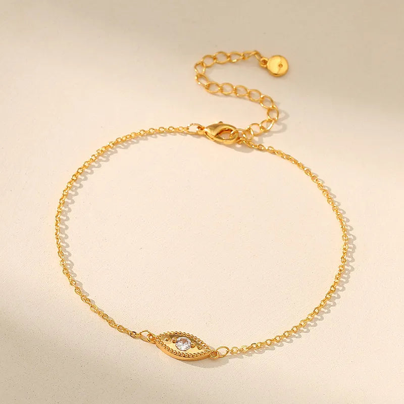 Anklet Evil Eye "Timeless Talisman" Gold Plated