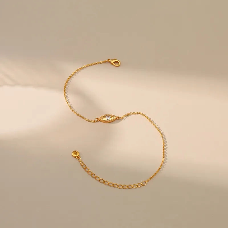 Anklet Evil Eye "Timeless Talisman" Gold Plated
